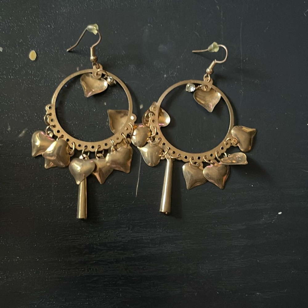 Gold earrings